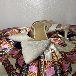 Michael Kors White Kitten Heel